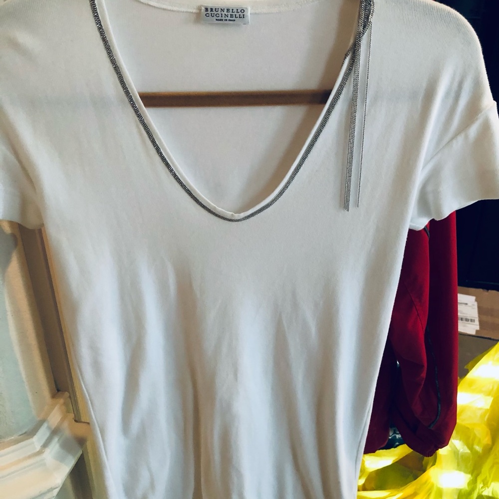 Brunello white top.